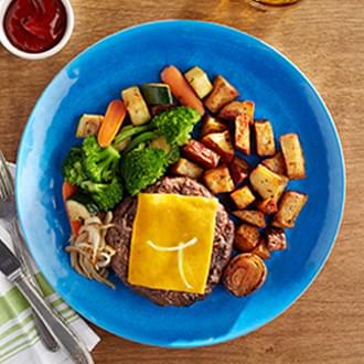 Chargrilled Burger with Sharp Cheddar