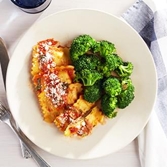Braised Beef Ravioli Marinara