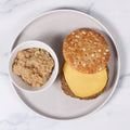 Sausage Egg and Gouda Sandwich Top Image - Top Chef Meals