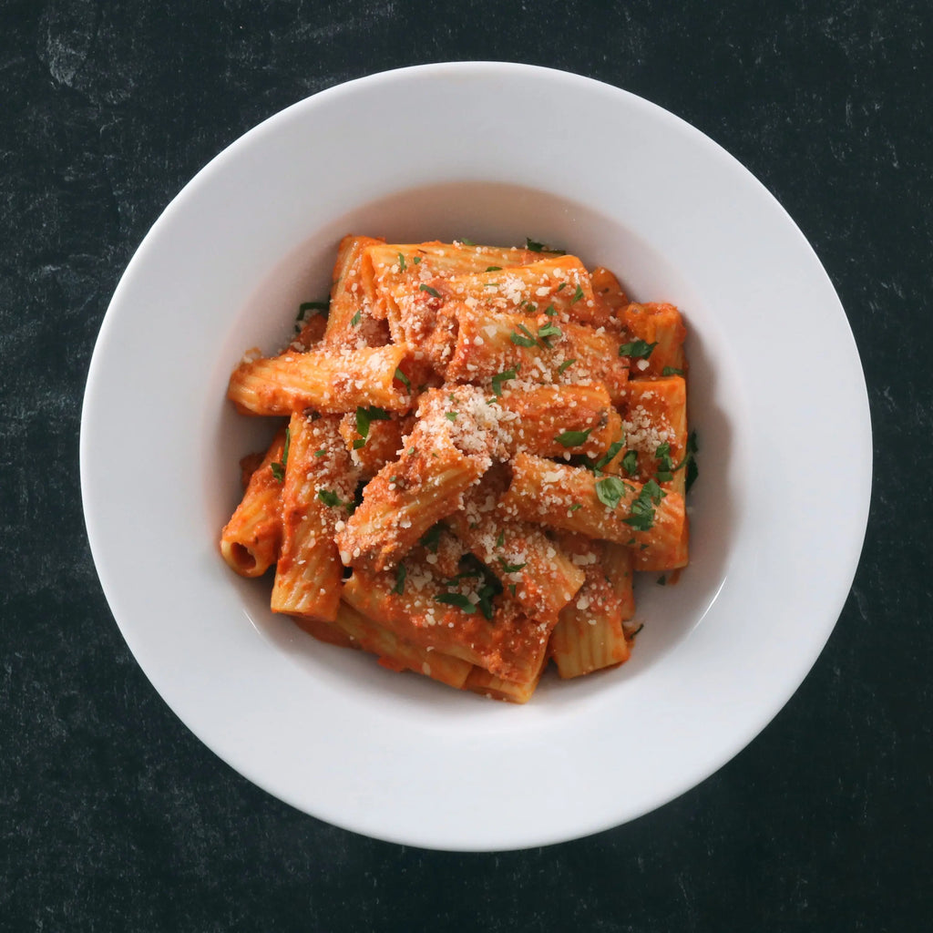 Italian Sausage & Cherry Pepper Rigatoni - Top Chef Meals