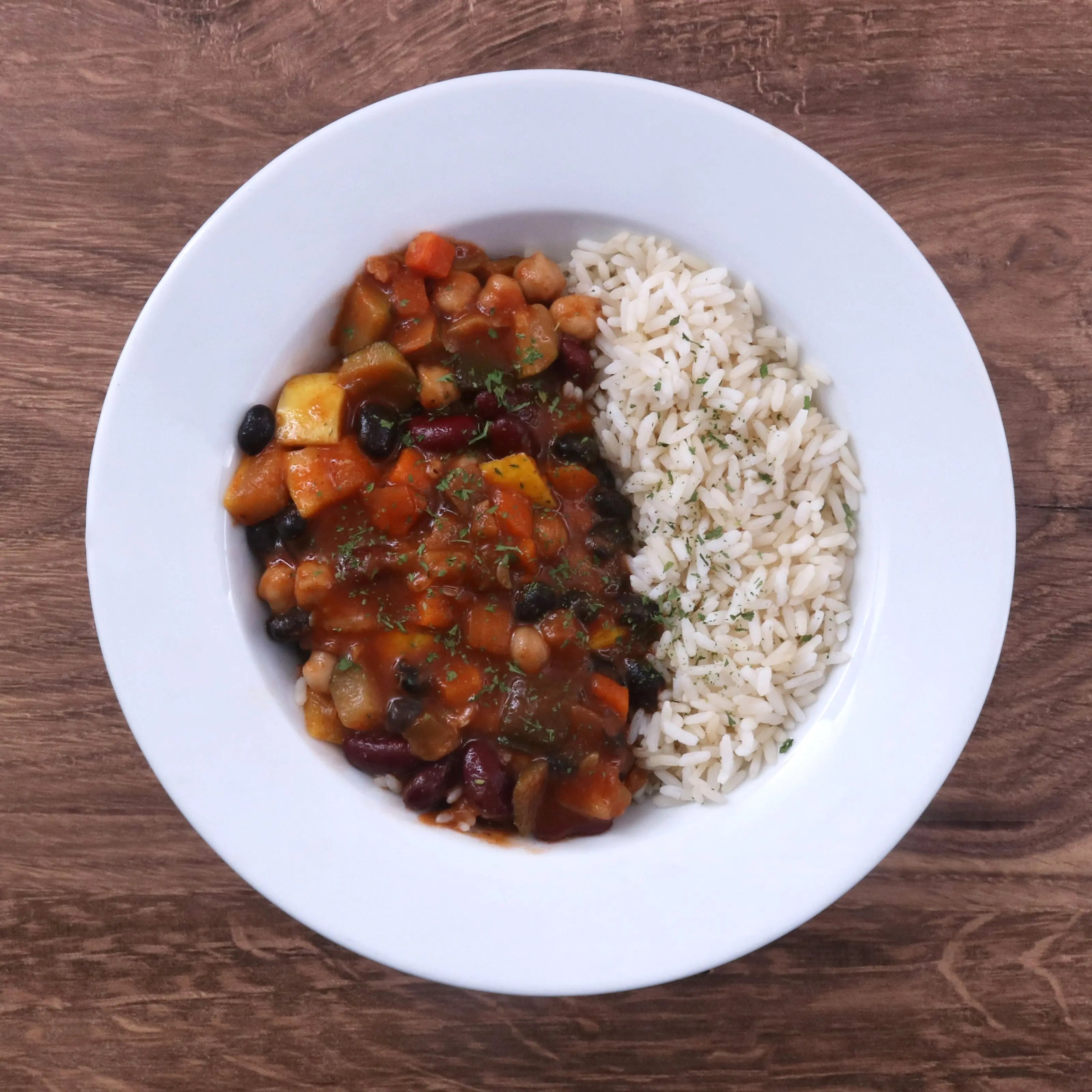 Three Bean Vegan Chili