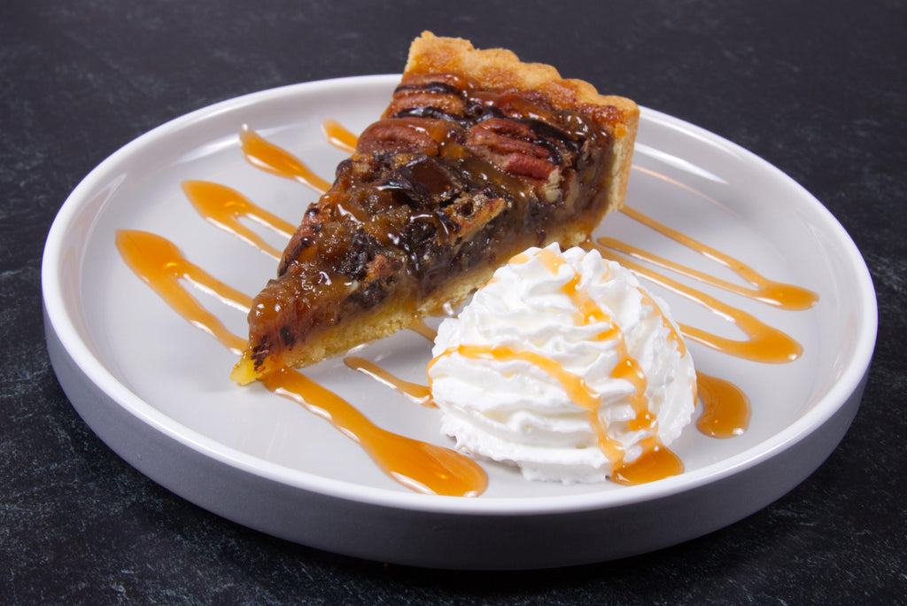 Chocolate Bourbon Pecan Tart Front Image - Top Chef Meals